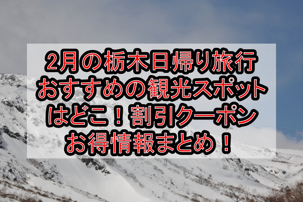 2月の栃木日帰り旅行おすすめの観光スポットはどこ！割引クーポンお得情報まとめ！