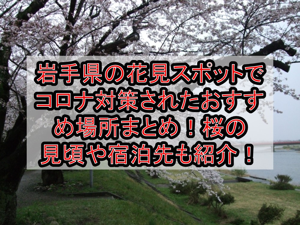 岩手県の花見スポットでコロナ対策されたおすすめ場所まとめ!桜の見頃や宿泊先も紹介!【2021最新】