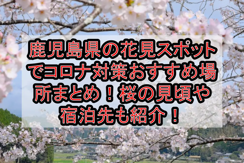 鹿児島県の花見スポットでコロナ対策おすすめ場所まとめ！桜の見頃や宿泊先も紹介！【2021年最新】