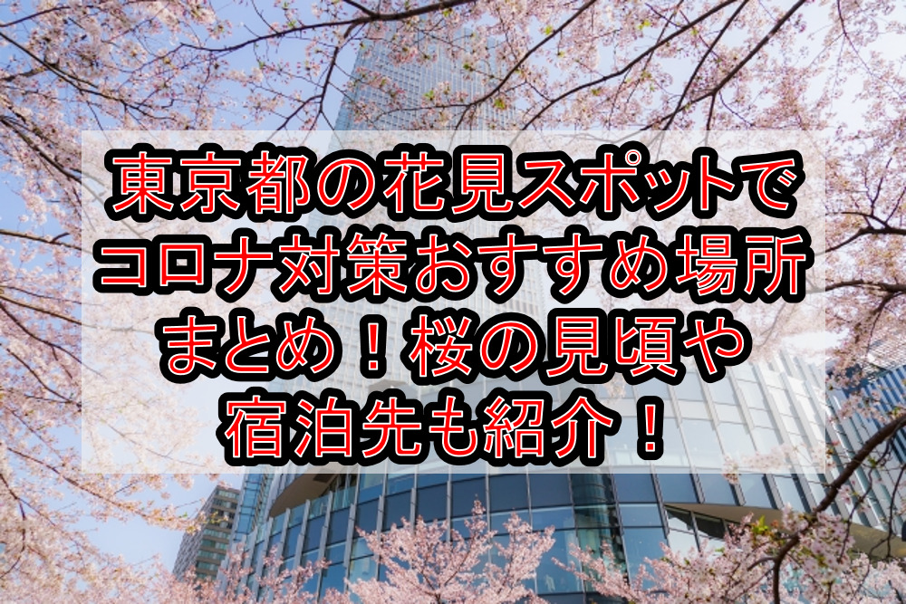 東京都の花見スポットでコロナ対策おすすめ場所まとめ!桜の見頃や宿泊先も紹介!【2021最新】