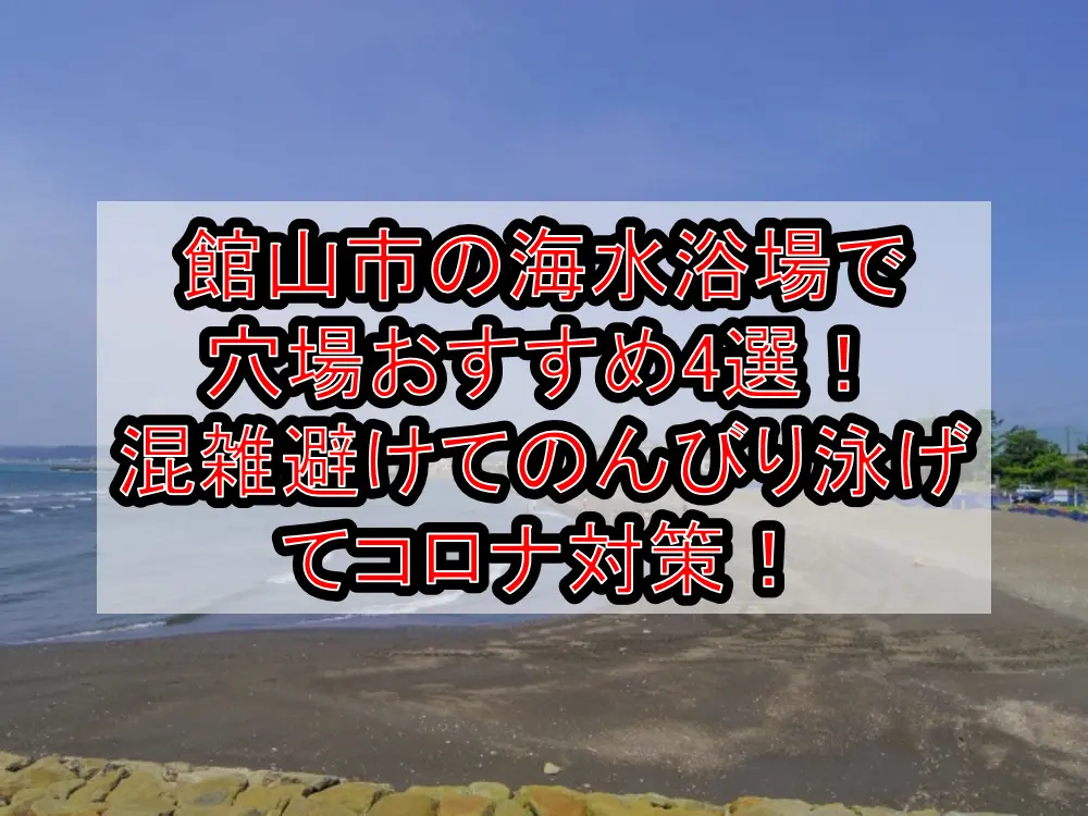 館山市の海水浴場で穴場おすすめ4選！混雑避けてのんびり泳げてコロナ対策！