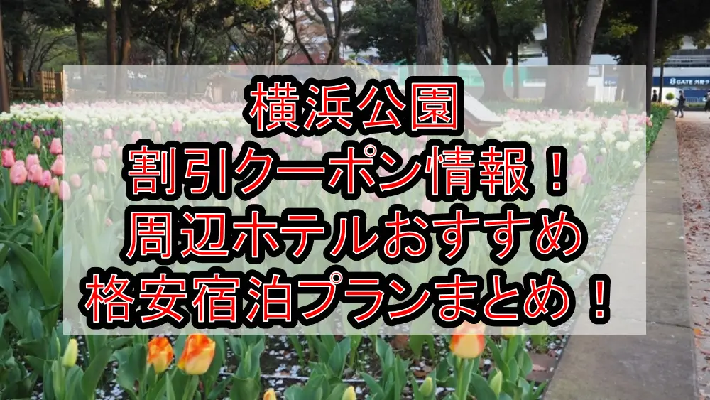 横浜公園割引クーポン情報2023！周辺ホテルおすすめ格安宿泊プランまとめ！