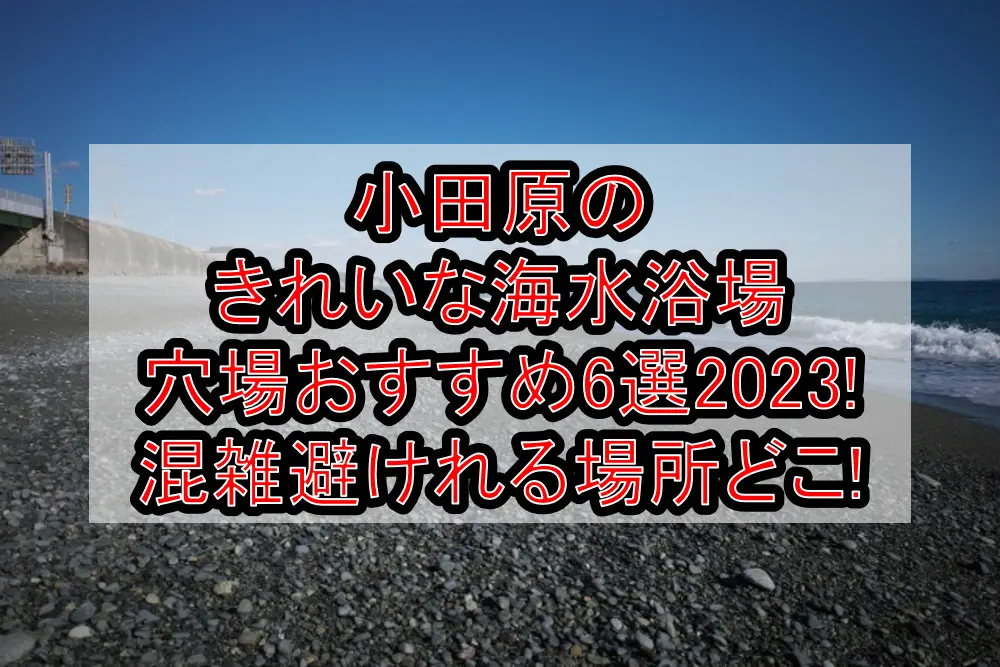 小田原のきれいな海水浴場穴場おすすめ6選2023!混雑避けれる場所どこ!