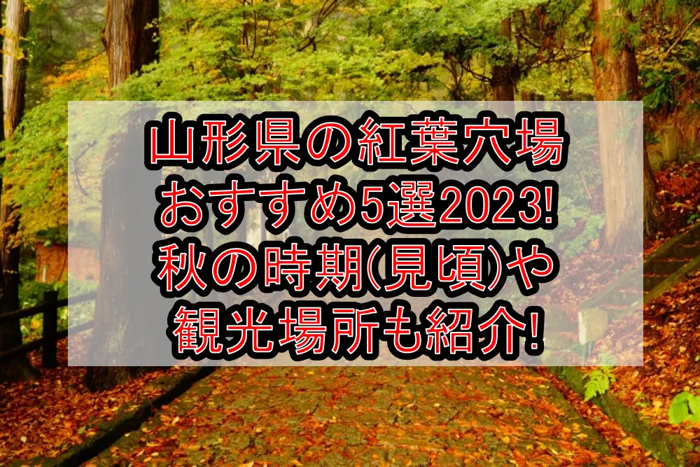 山形県の紅葉穴場おすすめ5選2023!秋の時期(見頃)や観光場所も紹介!