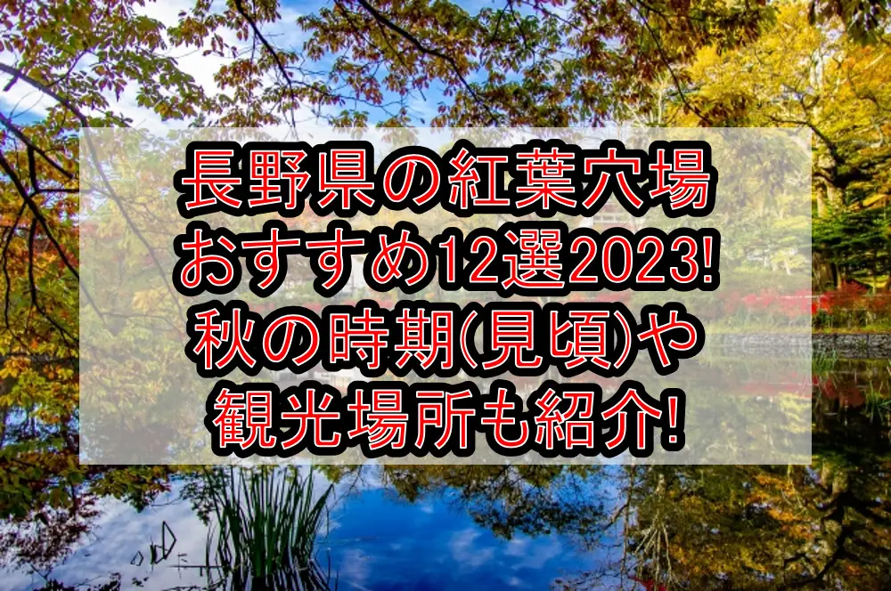 長野県の紅葉穴場おすすめ12選2023!秋の時期(見頃)や観光場所も紹介!