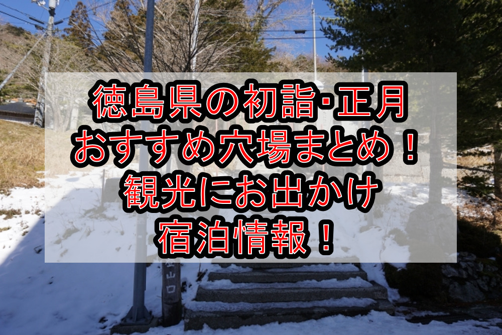 徳島県の初詣・正月おすすめ穴場場所まとめ！観光にお出かけ宿泊情報！