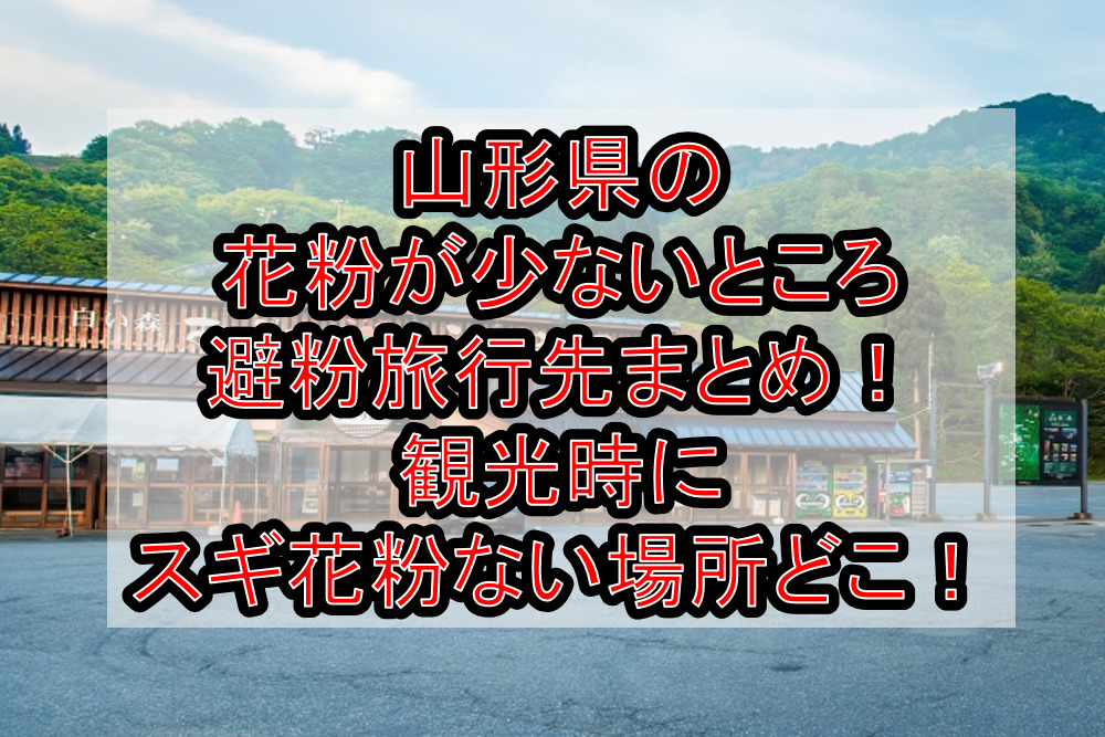 山形県の花粉が少ないところ･避粉旅行先まとめ!観光時にスギ花粉ない場所どこ!