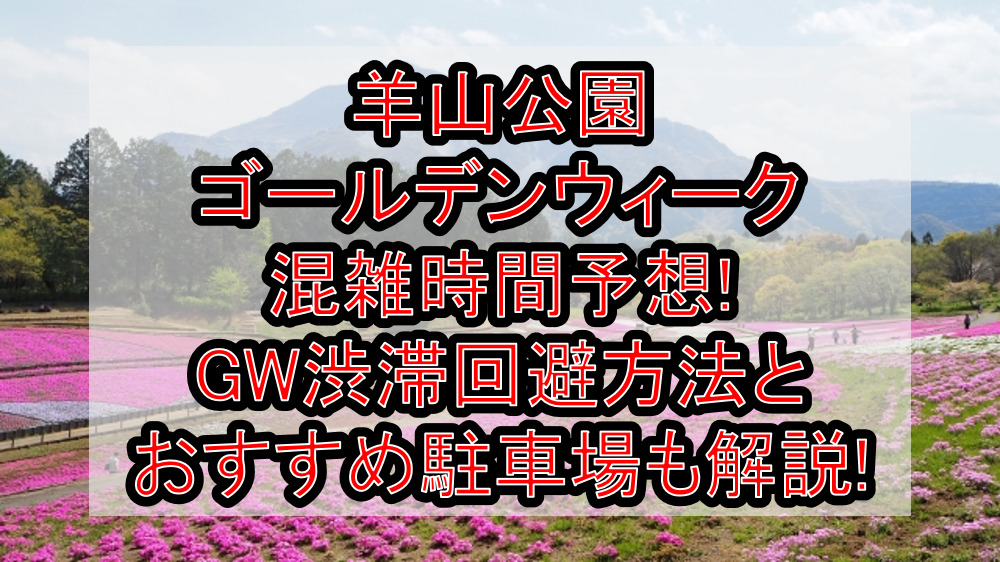 羊山公園ゴールデンウィーク混雑時間予想!GW渋滞回避方法とおすすめ駐車場も解説!