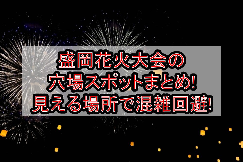 盛岡花火大会2025の穴場スポットまとめ!見える場所で混雑回避!