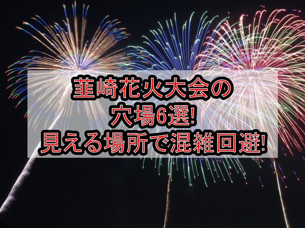 韮崎花火大会2025の穴場6選!見える場所で混雑回避!
