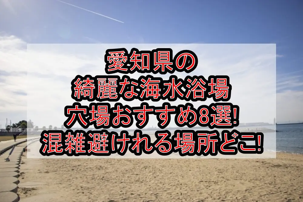 愛知県の綺麗な海水浴場穴場おすすめ8選2024!混雑避けれる場所どこ!