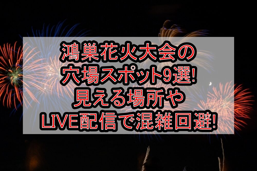 鴻巣花火大会2025の穴場スポット9選!見える場所やLIVE配信で混雑回避!