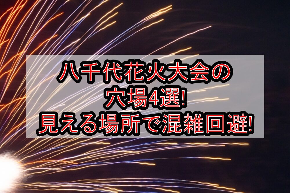 八千代花火大会2025の穴場4選!見える場所で混雑回避!