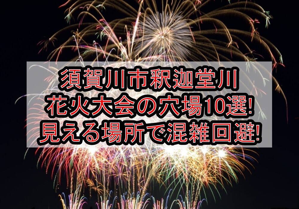 須賀川市釈迦堂川花火大会2025の穴場10選!見える場所で混雑回避!