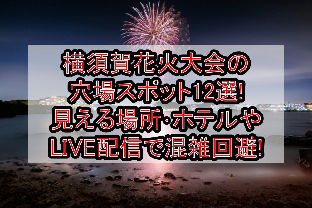 横須賀花火大会2025の穴場スポット12選!見える場所・ホテルやLIVE配信で混雑回避!