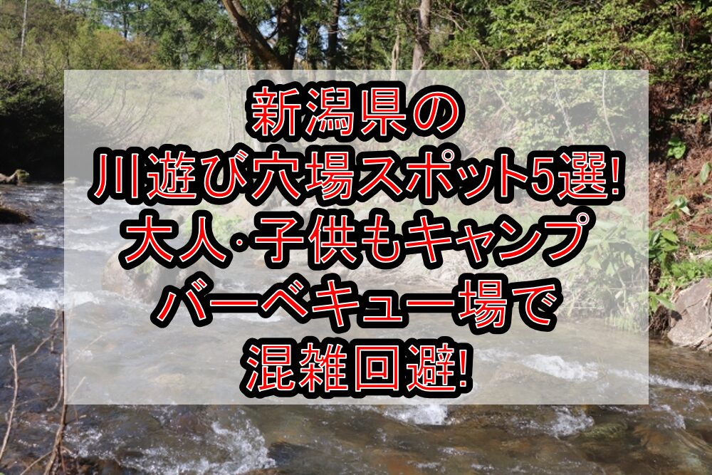 新潟県の川遊び穴場スポット5選!大人･子供もキャンプ&バーベキュー場で混雑回避!