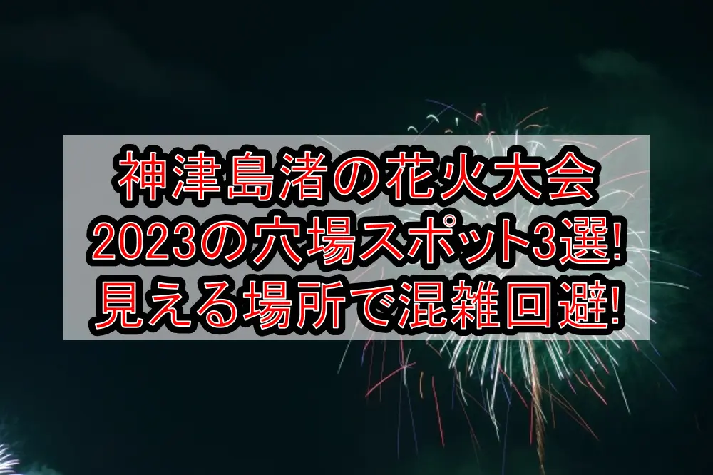 神津島渚の花火大会2023の穴場スポット3選!見える場所で混雑回避!