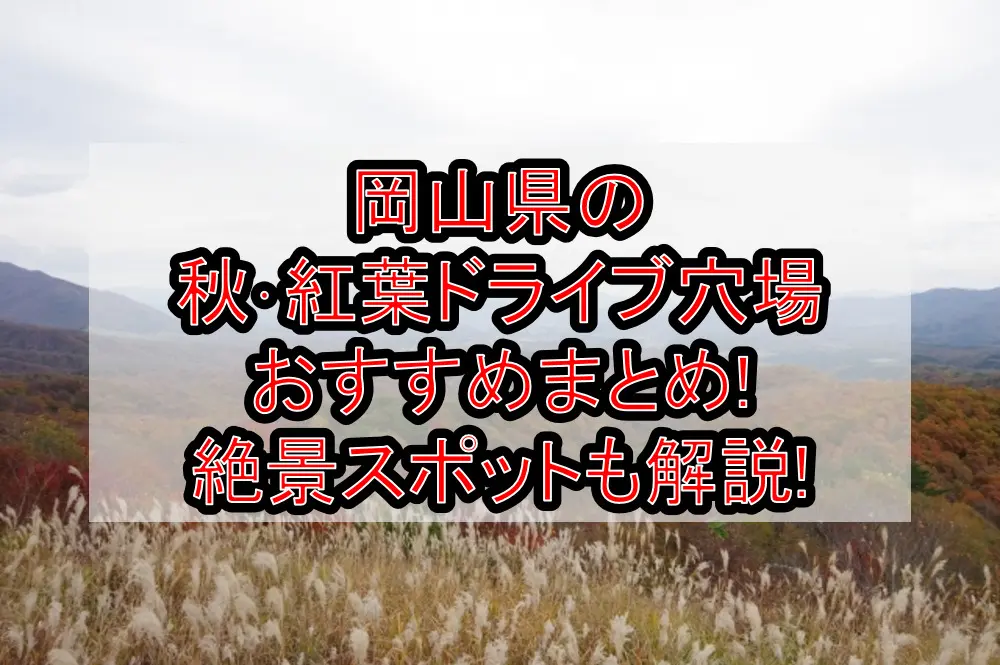 岡山県の秋･紅葉ドライブ穴場おすすめまとめ!絶景スポットも解説!