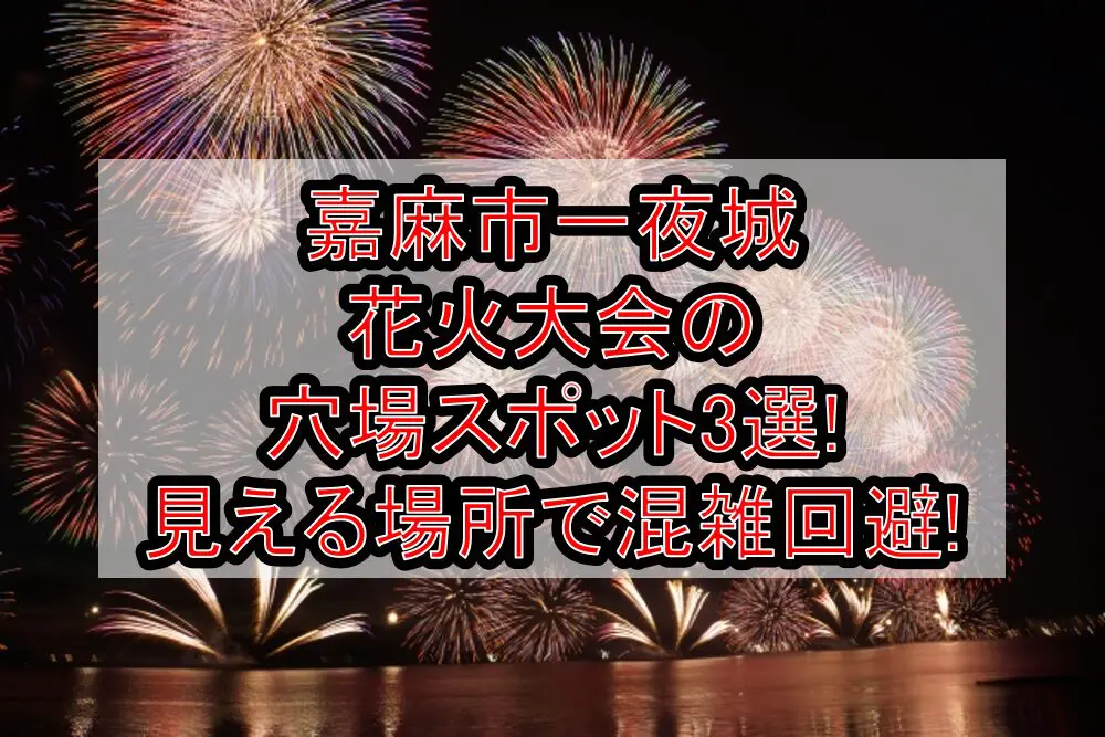 嘉麻市一夜城花火大会2024の穴場スポット3選!見える場所で混雑回避!