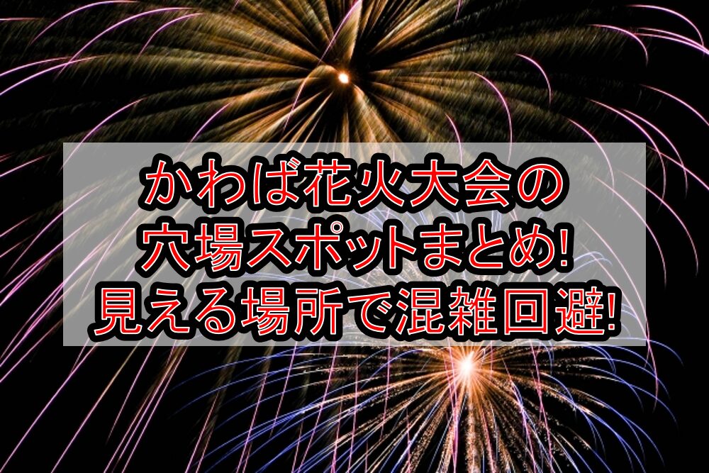かわば花火大会2025の穴場スポットまとめ!見える場所で混雑回避!