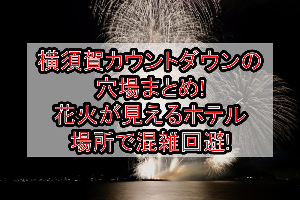 横須賀カウントダウン2025の穴場まとめ!花火が見えるホテル･場所で混雑回避!
