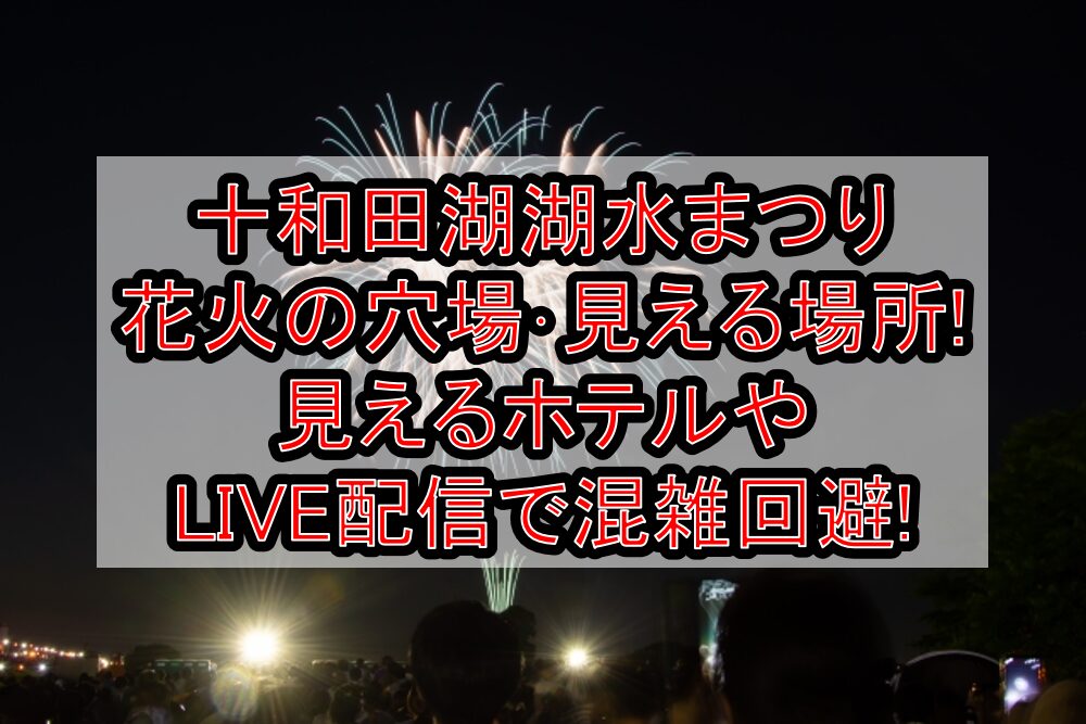 十和田湖湖水まつり花火2025の穴場･見える場所まとめ!見えるホテルやLIVE配信で混雑回避!