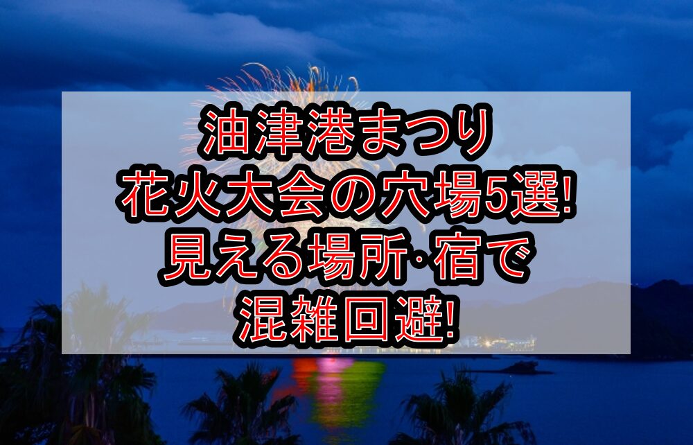 油津港まつり花火大会2025の穴場5選!見える場所･宿で混雑回避!