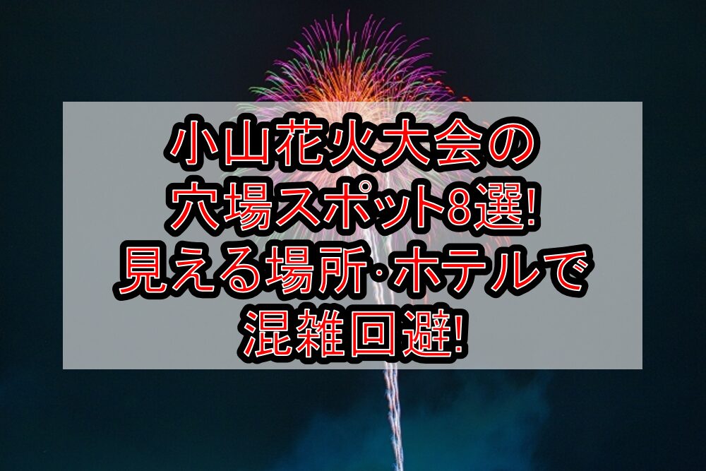 小山花火大会2025の穴場スポット8選!見える場所･ホテルで混雑回避!