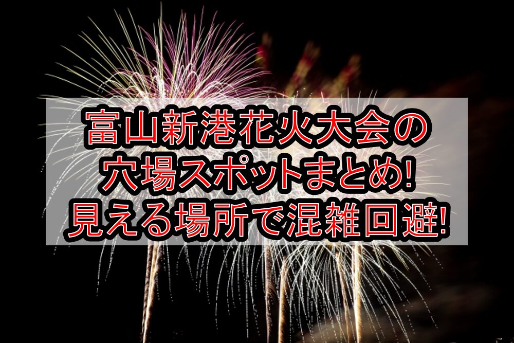 富山新港花火大会2025の穴場スポットまとめ!見える場所で混雑回避!