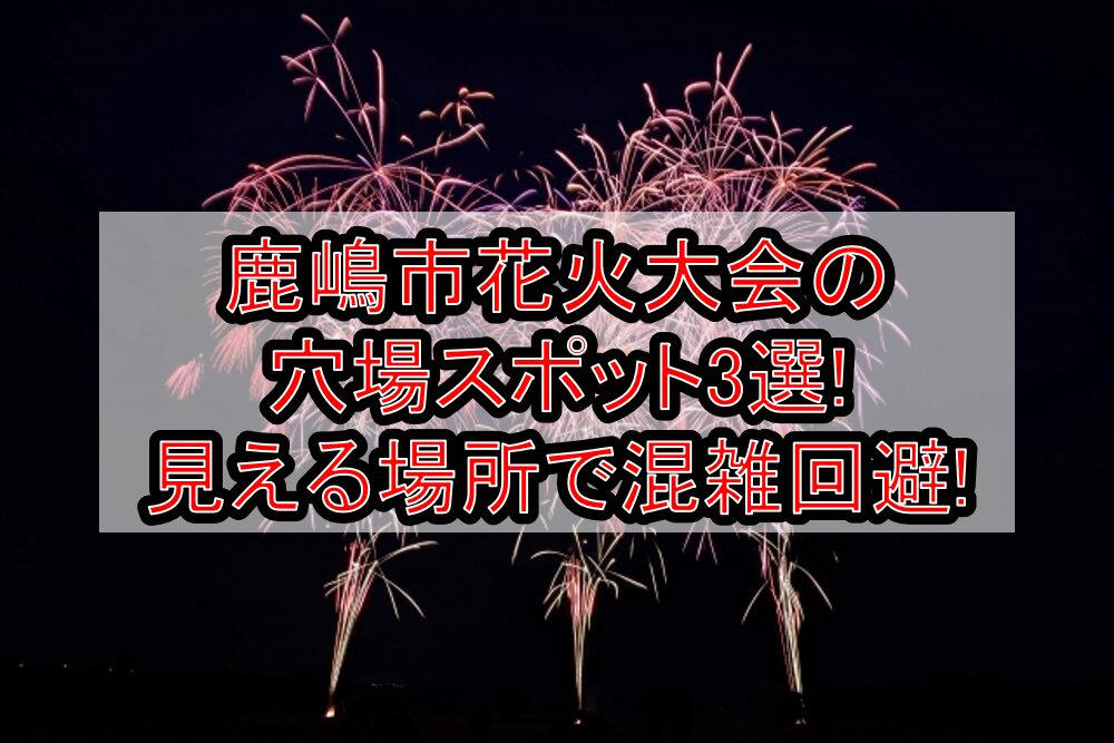 鹿嶋市花火大会2025の穴場スポット3選!見える場所で混雑回避!