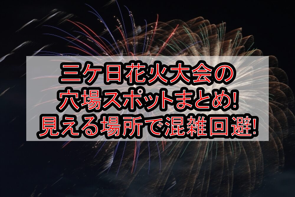 三ケ日花火大会2025の穴場スポットまとめ!見える場所で混雑回避!