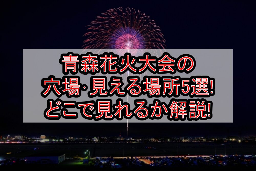 青森花火大会2025の穴場･見える場所5選!どこで見れるか解説!