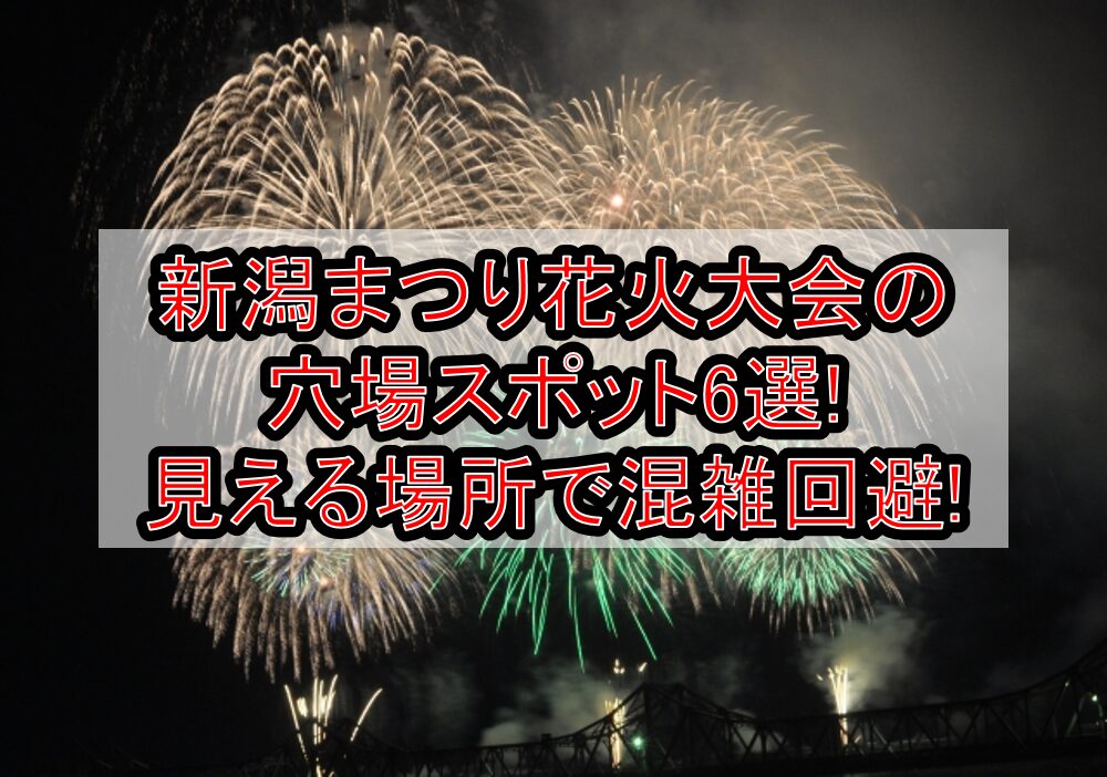 新潟まつり花火大会2025の穴場スポット6選!見える場所で混雑回避!