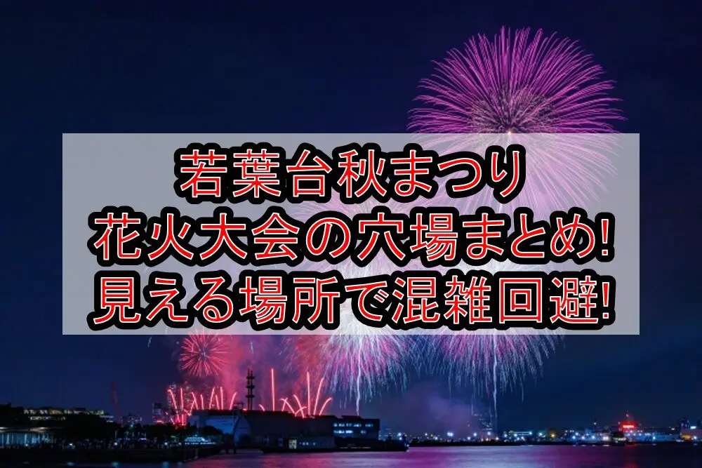 若葉台秋まつり花火大会2025の穴場まとめ!見える場所で混雑回避!