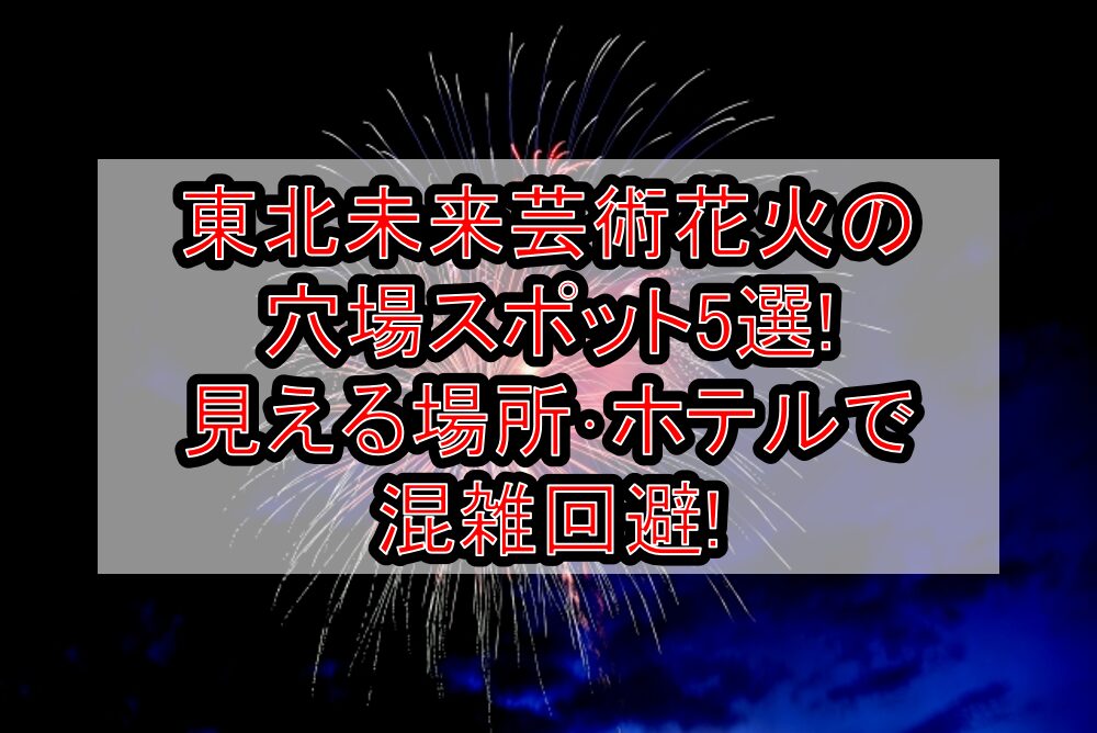 東北未来芸術花火2025の穴場スポット5選!見える場所･ホテルで混雑回避!
