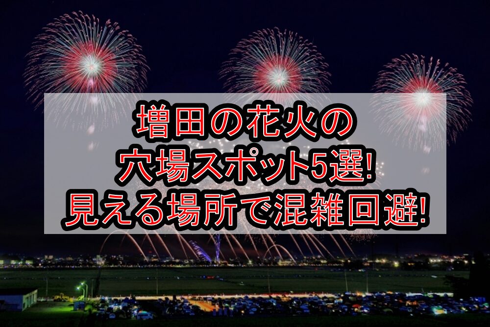 増田の花火2025の穴場スポット5選!見える場所で混雑回避!