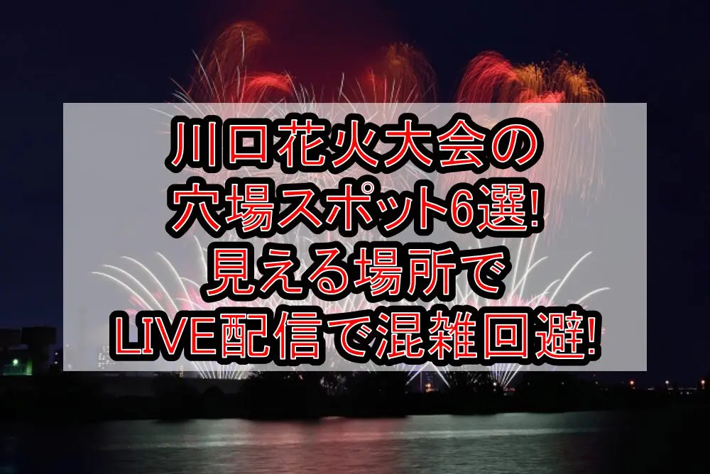 川口花火大会2024の穴場スポット6選!見える場所やLIVE配信で混雑回避!