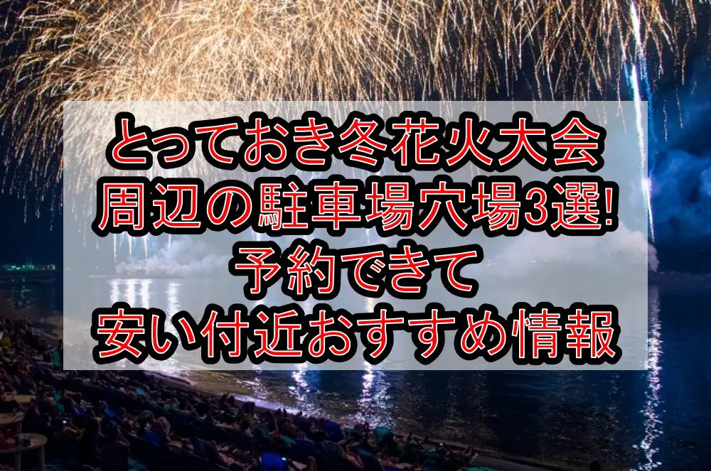 とっておき冬花火大会周辺の駐車場穴場3選!予約できて安い付近おすすめ情報