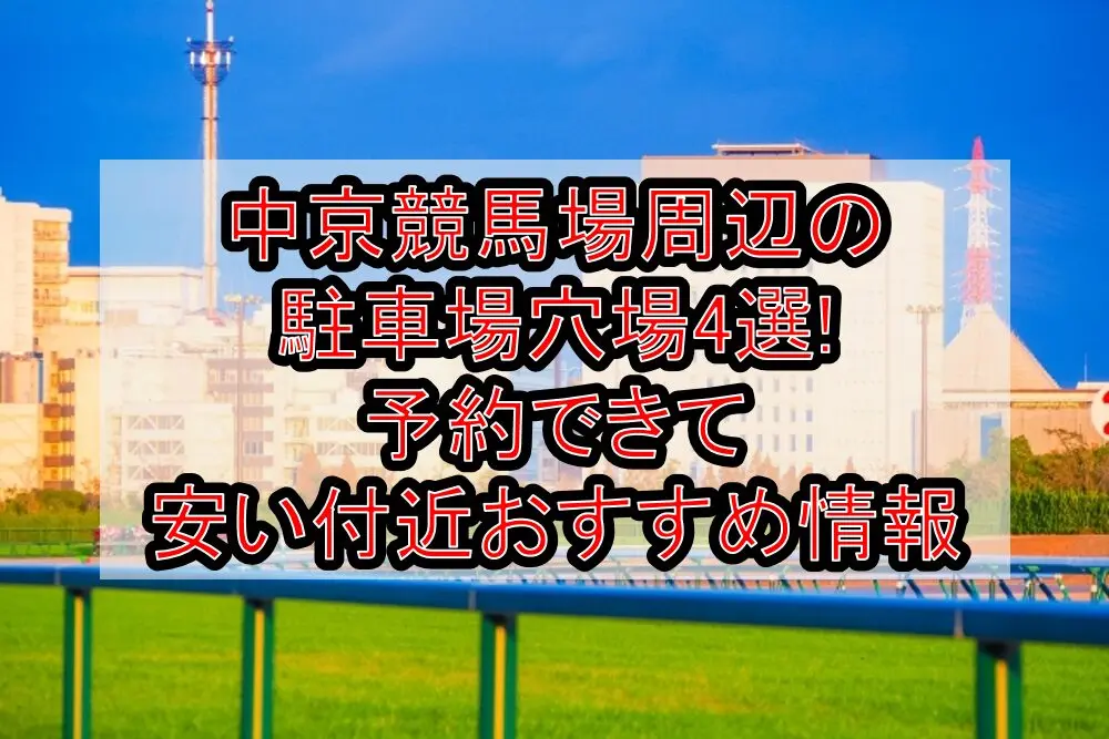 中京競馬場周辺の駐車場穴場4選!予約できて安い付近おすすめ情報