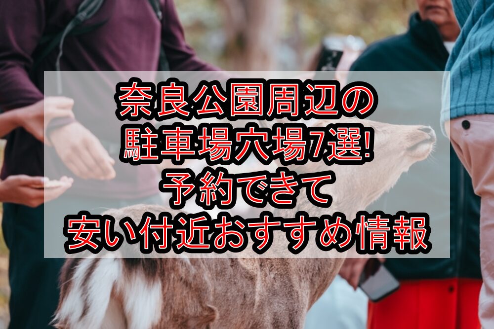 奈良公園周辺の駐車場穴場7選!予約できて安い付近おすすめ情報