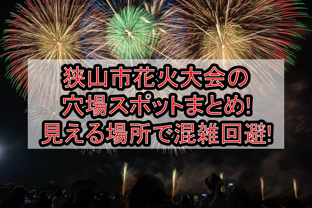 狭山市花火大会2025の穴場スポットまとめ!見える場所で混雑回避!