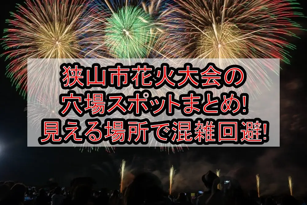 狭山市花火大会2025の穴場スポットまとめ!見える場所で混雑回避!